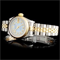 Ladies Rolex Two-Tone Oyster DateJust Watch YG/SS