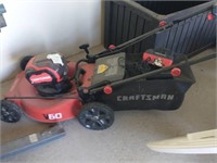 V60 Craftsman Electric Mower w/ Charger.  Works!