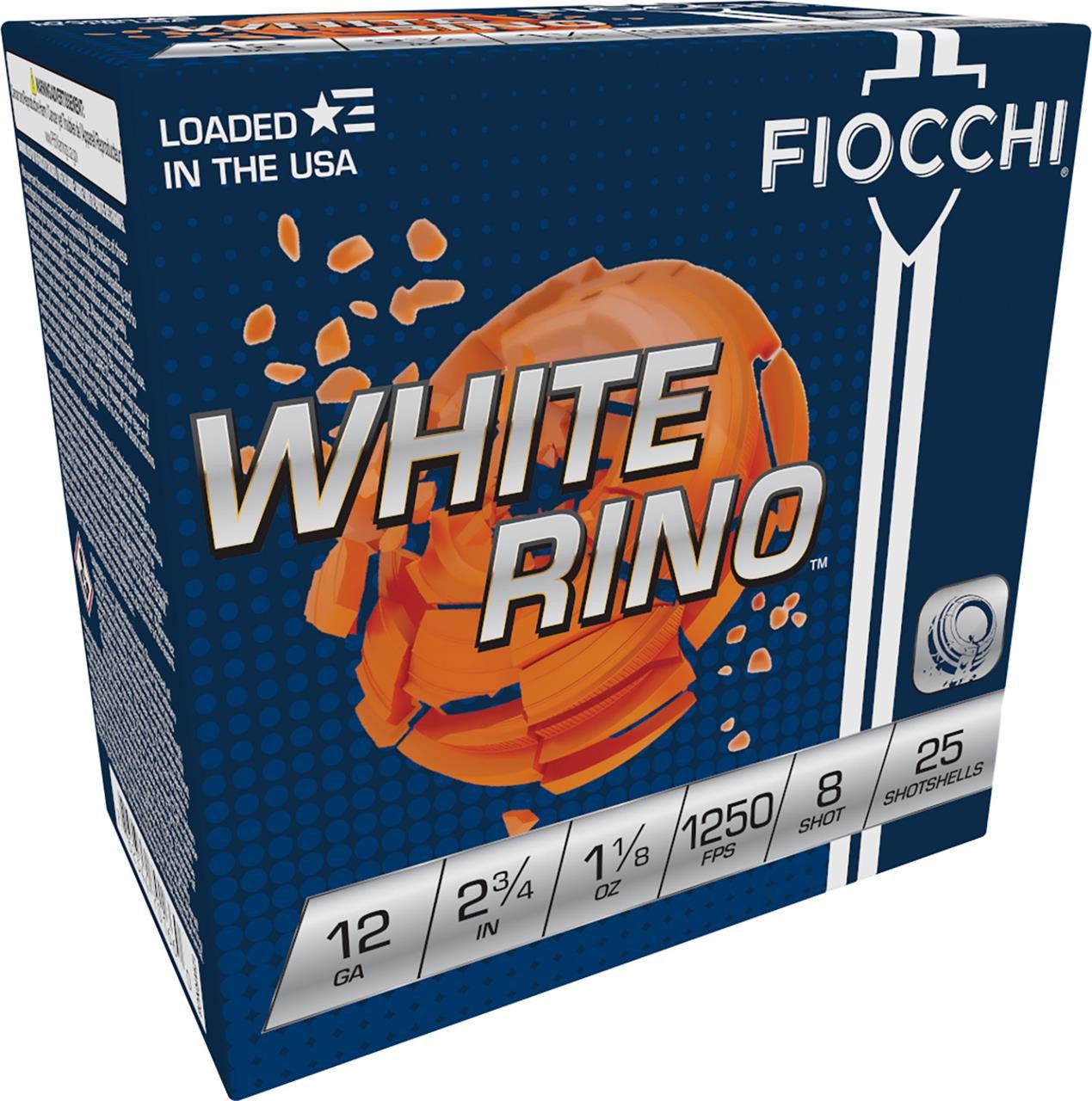 Fiocchi 12WRNO8 Exacta Target White Rino Target 12