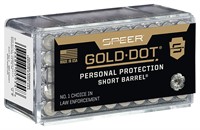 Speer 954 Gold Dot Short Barrel 22 WMR 40 gr Hollo
