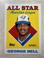1988 TOPPS GEORGE BELL AS CARD