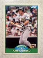 1989 SCORE JOSE CANSECO CARD