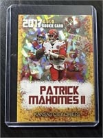 PATRICK MAHOMES 2017 ROOKIE GEMS GOLD ROO