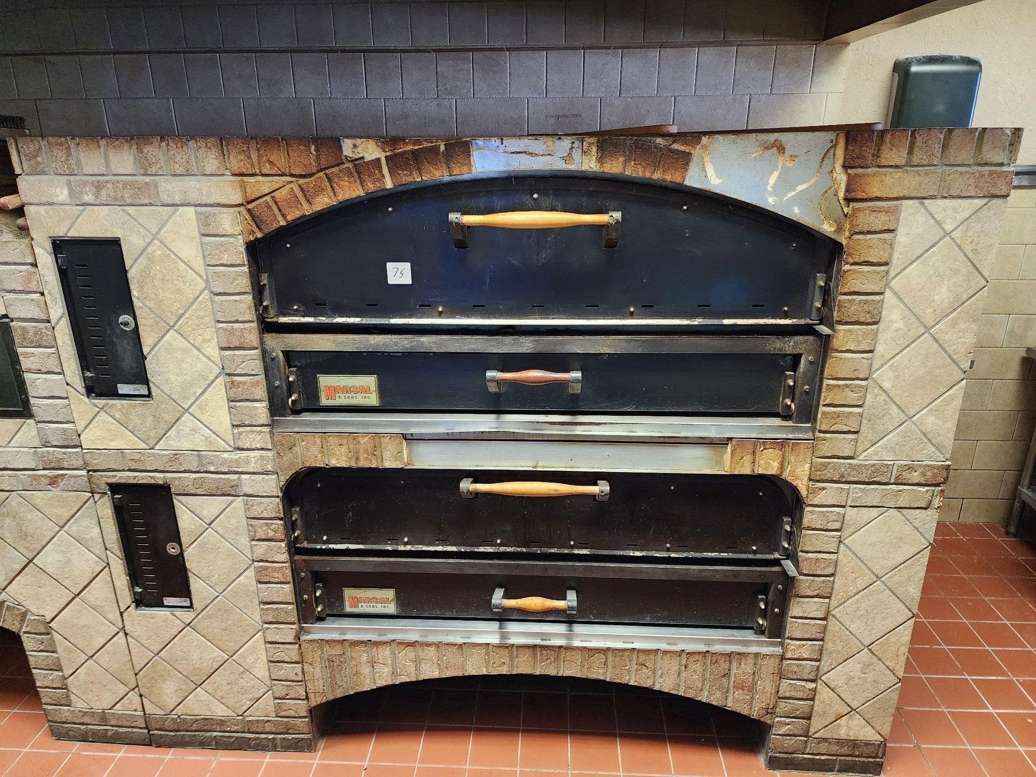 Marsal MB-866 Gas Wood Fired 6 Pie Pizza Oven