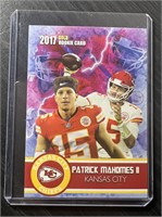 PATRICK MAHOMES 2017 ROOKIE GEMS GOLD ROO