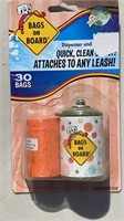 30 Bags on Board Dispenser , Clips Onto Any Leash