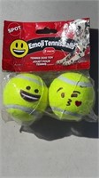 2 Pack Emoji Tennis Balls For Fetch