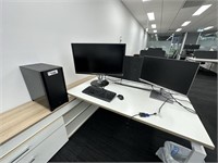 PC, 2 Monitors, Keyboard & Mouse