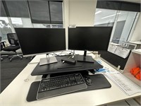 2 Monitors, Keyboard, Mouse, Desk Module & Adaptor