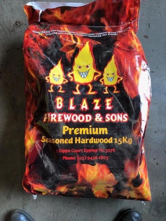 Approx 48 x 15kg Bags Premium Harwood Firewood