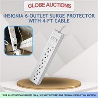 INSIGNIA 6-OUTLET SURGE PROTECTOR W/ 4-FT CABLE