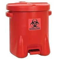 NEW Safety Biohazardous Waste Can, Red