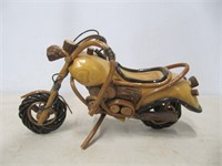 DECORATIVE WOODEN MOTORCYCLE