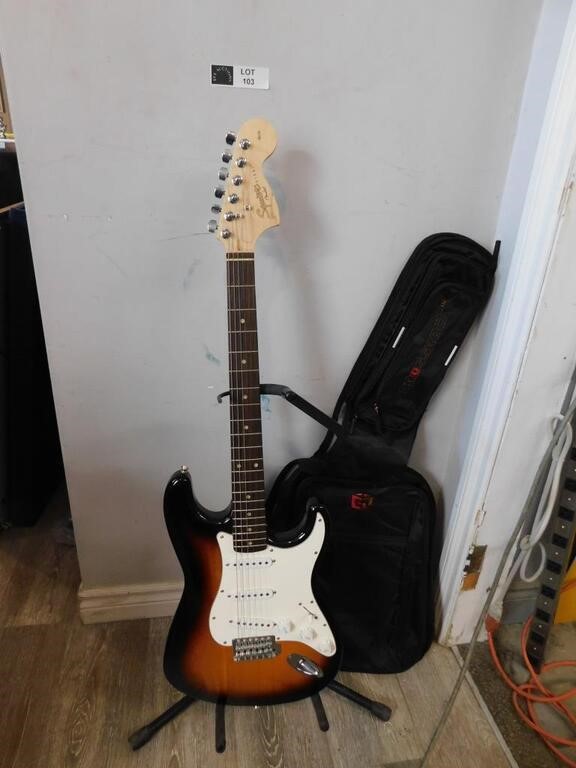FENDER STRAT ELECTRIC GUITAR WITH CASE