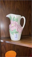 Ceramic pitcher 9 in tall
