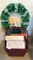 Wreath, baskets and greeting cards/thank you