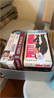 Box of VHS movies pretty woman, etc.