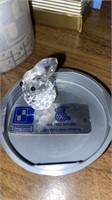 Swarovski Crystal bunny, missing ear