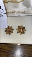 Landstrom’s Black Hills gold clip earrings