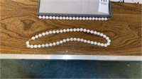 Pearl necklace and matching 7 inch bracelet