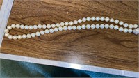 Pearl necklace knotted, 20 inch