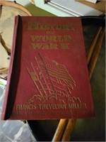 World War 2 book & cabinet of books and misc