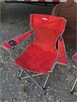 Red Folding Arm Chair