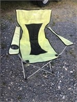 Neon Green Folding Arm Chair