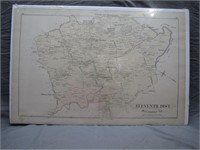 Vintage Original 11th District Balt. Co. Map