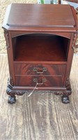 Mahogany Chippendale  Two Drawer Nightstand