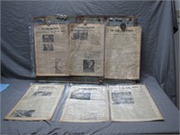 6 1944-45 Issues Of Stars & Strips Newspaper