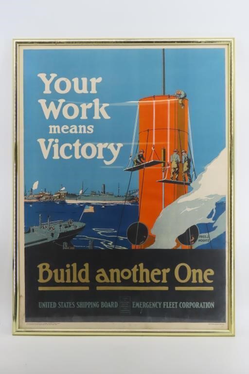 WWI Hoertz US Shipping Board Advertising