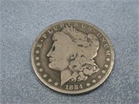 1884-S Morgan Silver Dollar 90% Silver