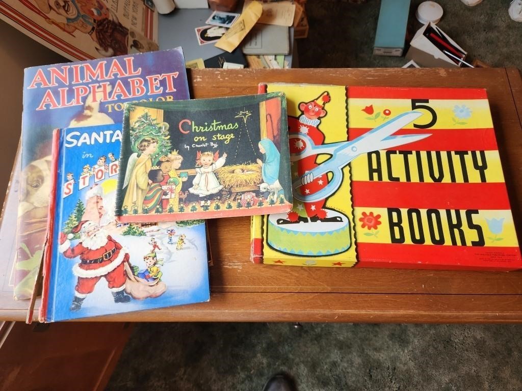 Vintage Childrens Books/Activity Books
