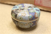 Japanese Enamel on Ceramic Trinket Box
