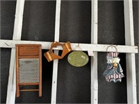 Wash Board & Items on Garage Wall