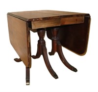 vintage mahogany dropleaf dining table