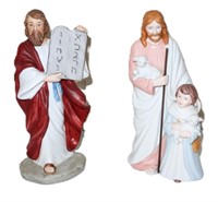 two Home interiors Jesus statues
