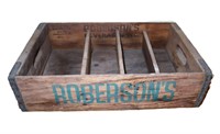 Robersons wooden drink crate