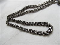 Sterling Silver Heavy Link 24" Necklace Chain