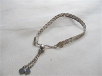 Sterling Silver Braided Herringbone Bracelet