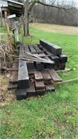 Pile of rough cut lumber and Beams-See Description