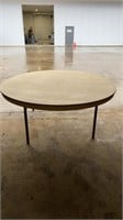 Six foot round plastic table