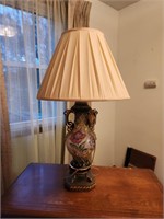 Ceramic Floral Table Lamp