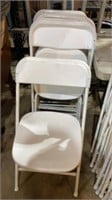 10 plastic and metal event chairs