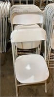 10 metal and plastic event chairs