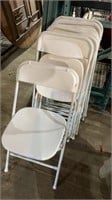 9 metal and plastic event chairs