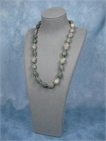 Carolyn Pollack Sterling  Aquamarine Necklace