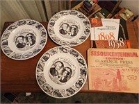 1958 Clarence Sesquicentennial Plates