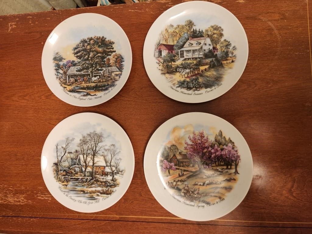 Currier & Ives Decorative Hanging Plates